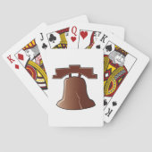Modern Liberty Bell Patriottisch Philadelphia Icon Pokerkaarten (Achterkant)