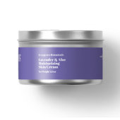 Modern licht paarse cosmetica potje label 1 x 7,25