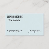 Modern licht paarse visitekaartje (Voorkant)