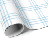 Modern lichtblauw speldenmodel |Groot patroon| Cadeaupapier (Rol Hoek)