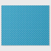 Modern lichtblauw wit custom monogram patroon cadeaupapier (Vlak)