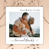 Modern Liefde en Bedankt Script 2 Foto Bruiloft