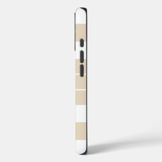 Modern Light Brown Checkered Personalized  Case-Mate iPhone Case (Achterkant / Links)