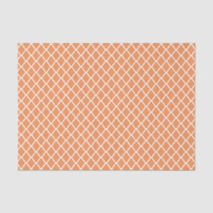 Modern Light Oranje Moroccan Quatrefoil Pattern Tissuepapier
