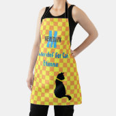 Modern Light Oranje & Sun Yellow Chectern Schort (Insitu)