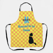 Modern Light Oranje & Sun Yellow Chectern Schort (Voorkant)