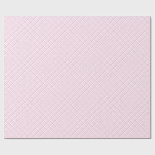 Modern Light Pink & White 80th Birthday Wrapping Cadeaupapier (Vlak)