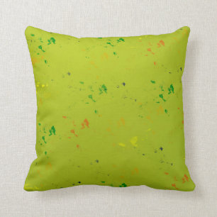 Modern Lime Green Confetti Sierkussen