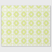 Modern Lime Green en White Artsy Cadeaupapier (Vlak)