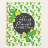Modern Limoen Lemon Pattern Limoncillo Wedding Planner (Voorkant)