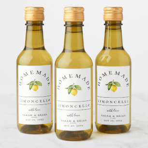 Modern Limoncello Wit Mini Drank Label Wijn Etiket