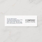 MODERN LINE MONOGRAM BUSINESS LOGO MINI VISITEKAARTJE (Achterkant)