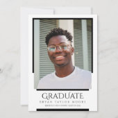 Modern Lines Graduate Photo Faire-part (Devant)