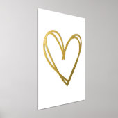 Modern Lines Heart Folie Afdrukken (Laagn)