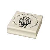 Modern Lion Wearing Glasses Custom Library Book Rubberstempel (Stempel)