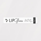 Modern Lip Gloss Coffee Vegan Branding Packaging Labels (Design 2)
