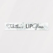Modern Lip Gloss Marble Branding Packaging Labels (Design 1)