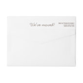 Modern Little Row of Houses Address Label (Achterkant)