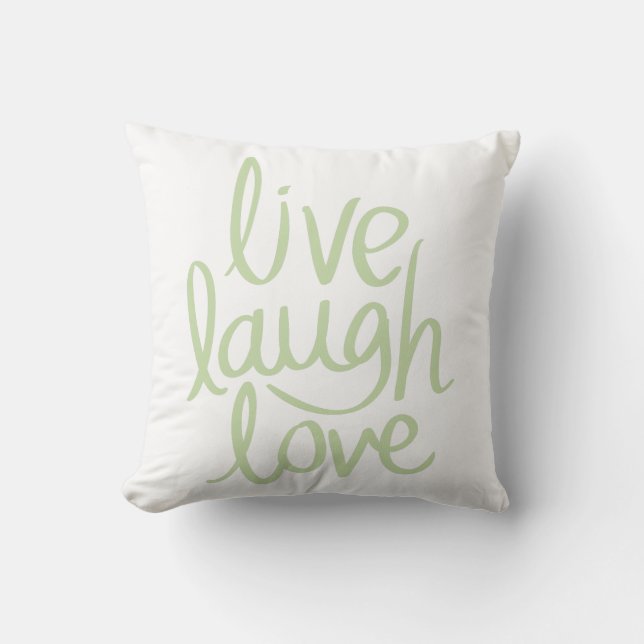Modern Live Love Laugh Kussen (Voorkant)
