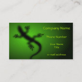 Modern Lizard Silhouette Visitekaartje (Voorkant)