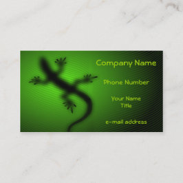 Modern Lizard Silhouette Visitekaartje