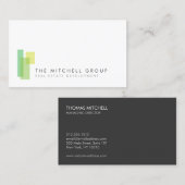 Modern Logo 3 voor onroerend goed, bouwer, archite Visitekaartje (Voorkant / Achterkant)