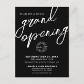 Modern Logo Business Grand Opening Invitation (Devant)