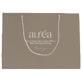 Modern Logo Cosmetica Winkel Groot Cadeauzakje (Achterkant)