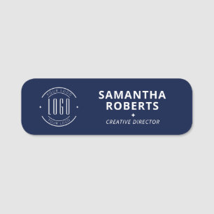 Modern logo eenvoudig werknemers magnetische veili naamplaatje