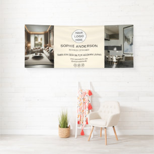 Modern Logo Foto Zakelijk Bedrijf Spandoek