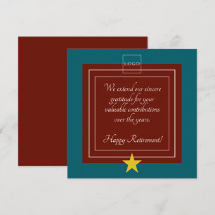 Modern Logo, Gold Star Bourgondië en Blauwgroen pe