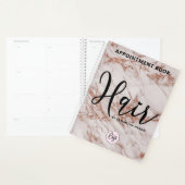Modern Logo Haarstylist Appointment Book Planner (Display)