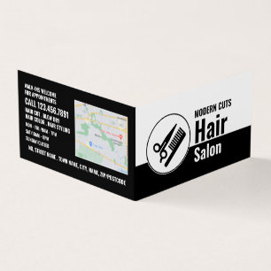 Modern Logo, Hair Stylist, Hair Salon Loyalty Visitekaartjes