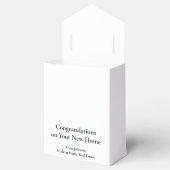 Modern Logo Makelaarsonderneming Nieuw Huis Bedankdoosjes (Geopend)