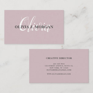 Modern logo met script minimaal professioneel naam visitekaartje