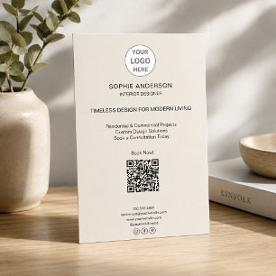Modern Logo QR Minimaal Professioneel Bedrijfsmati Flyer