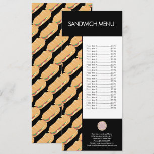 Modern logo van zandwichshop delicatessenmenu menu