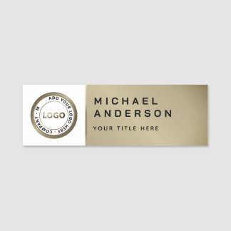 Modern Logo Zakelijk Professioneel Medewerker Naamplaatje
