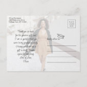 Modern Love & Bedankt 2 Foto Afstuderen Dank u Briefkaart (Achterkant)