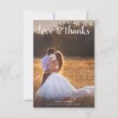 Modern Love & Bedankt 2 Photo Wedding (Voorkant)