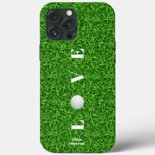 Modern Love Golf Monogram Vaderdag Golf Pap iPhone 13 Pro Max Hoesje