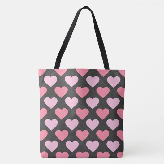 Modern Love Heart Pattern Draagtas (Voorkant)