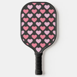 Modern Love Heart Pattern Pickleball Paddle