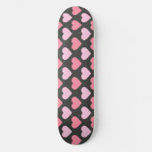Modern Love Heart Pattern Skateboard (Voorkant)