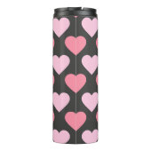 Modern Love Heart Pattern Thermosbeker (Achterkant)