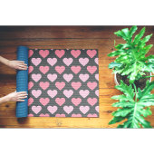 Modern Love Heart Pattern Yogamat