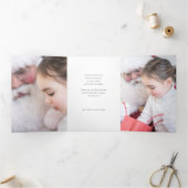 Modern Love Joy Peace Multi-Photo Drieluik Kaart (Binnen)