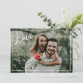 Modern Love Photo Feestdagenkaart (Staand voorkant)