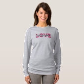 Modern 'LOVE' T-Shirt - Illustrated Graphic Art (Devant entier)