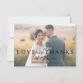 Modern Love & Thanks 2 Mariage photo Merci (Devant)